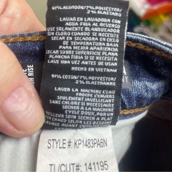 NWT KUT Fron the Kloth 00HIGH RISE DENIM FAB Ankle Skin Button Fly Sz 14P - Picture 13 of 14